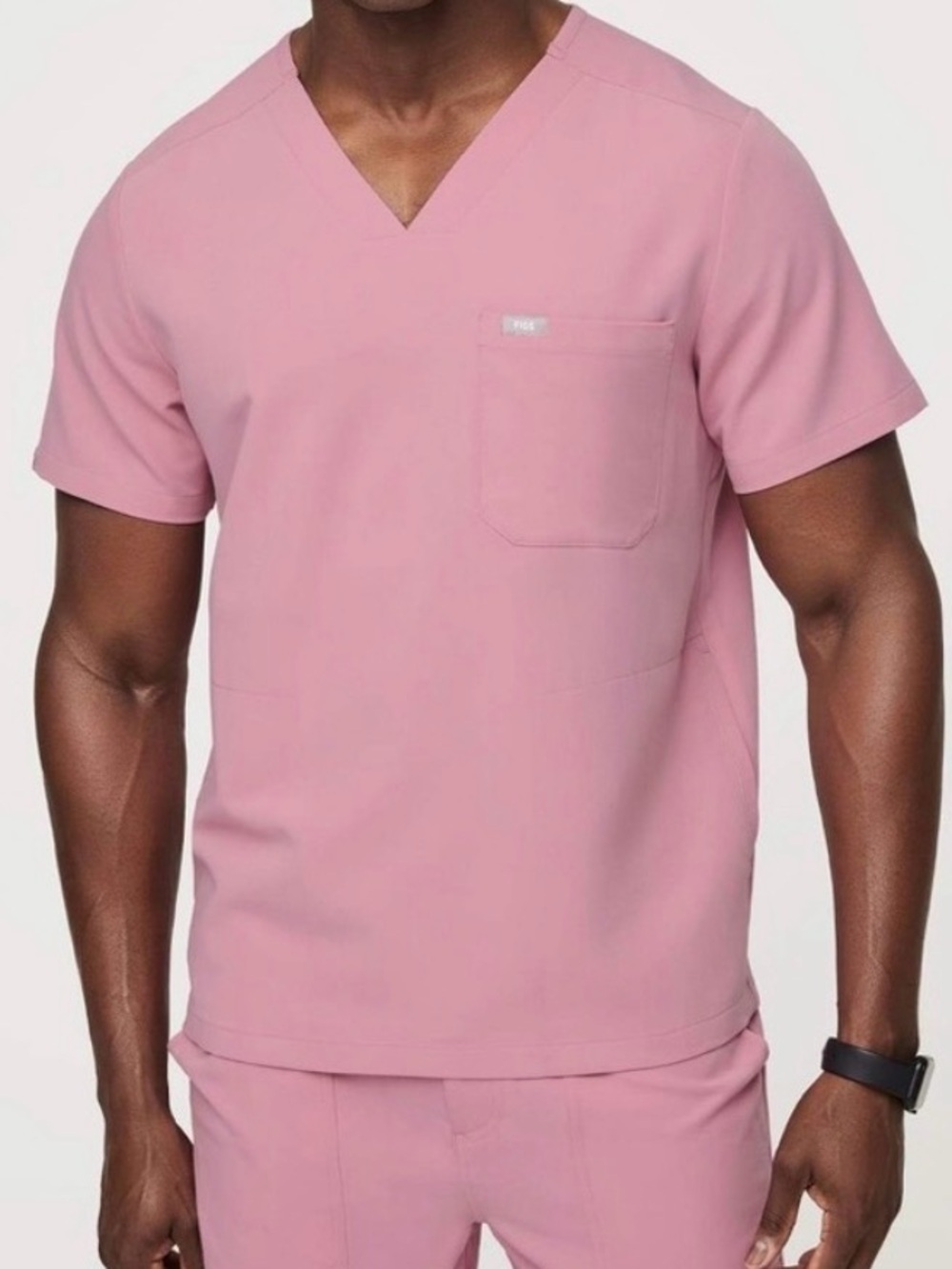 Figs Chisec Three Pocket Scrub Top Chalk Pink Size XXL - Picture 3 of 11
